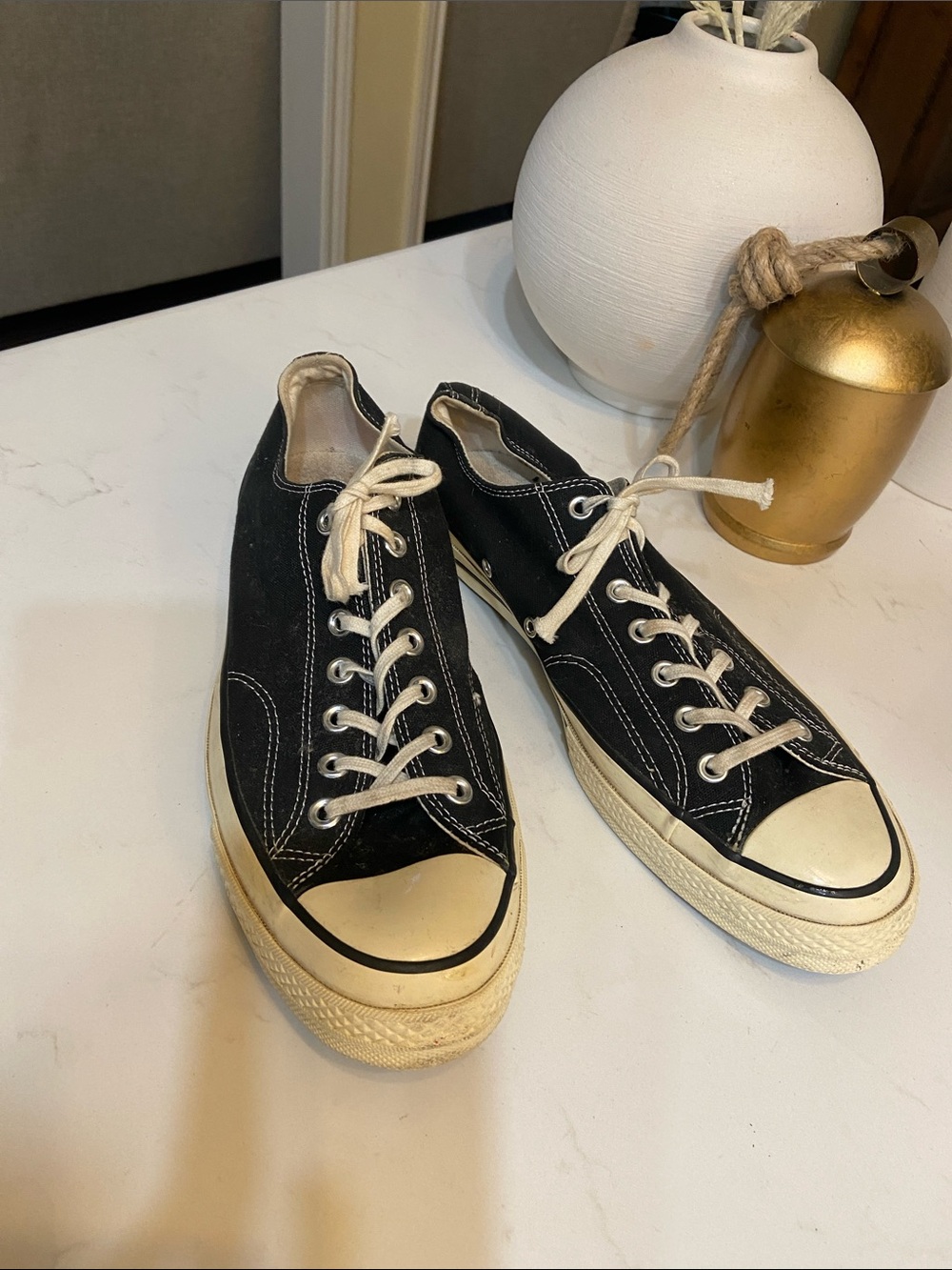 Converse Chuck Taylor 70 Black and White Low-Top Canvas Sneakers